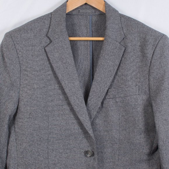 NWT Old Navy Men's Casual Blazer M Gray Cotton Spandex Patch Pockets - Picture 2 of 8
